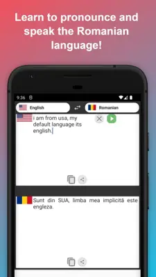 English to Romanian Translator android App screenshot 1